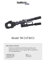 Preview for 1 page of TASKMASTER TM-CUT50CU Instruction Manual