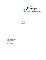 Preview for 1 page of TASLER LTT500 Manual