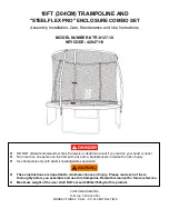 Preview for 1 page of Tasman Sports TR-0127-10 Assembly, Installation, Care, Maintenance, And Use Instructions