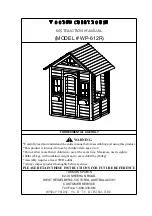 Предварительный просмотр 1 страницы Tasman Sports WP-612R Instruction Manual