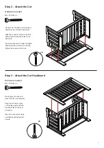 Предварительный просмотр 5 страницы Tasman Addison Double Cot Assembly And Care Instructions