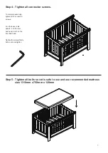 Предварительный просмотр 6 страницы Tasman Addison Double Cot Assembly And Care Instructions