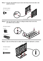 Предварительный просмотр 8 страницы Tasman Addison Double Cot Assembly And Care Instructions