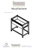 Tasman Rascali bassinet Assembly Instructions Manual предпросмотр