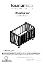 TasmanEco Bookleaf cot Assembly Instruction Manual preview