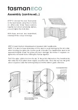 Preview for 6 page of TasmanEco Elba Cot Assembly Instructions Manual