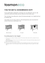 Preview for 8 page of TasmanEco Elba Cot Assembly Instructions Manual