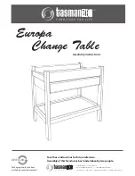 Preview for 1 page of TasmanEco Europa change table Assembly Instructions Manual