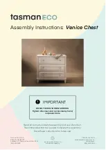 Preview for 1 page of TasmanEco Venice Chest Assembly Instructions Manual