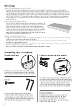 Preview for 2 page of TasmanEco Verona Cot Assembly And Care Instructions