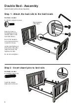 Preview for 8 page of TasmanEco Verona Cot Assembly And Care Instructions