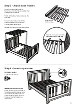 Preview for 9 page of TasmanEco Verona Cot Assembly And Care Instructions