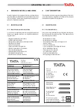 Preview for 7 page of TATA Motors Compact CRAT-RA 18 Installation, Use And Maintenance Manual