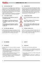 Preview for 8 page of TATA Motors Compact CRAT-RA 18 Installation, Use And Maintenance Manual