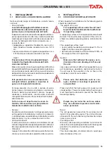 Preview for 15 page of TATA Motors Compact CRAT-RA 18 Installation, Use And Maintenance Manual