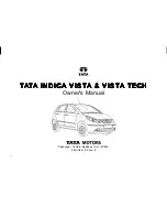 TATA Motors INDICA VISTA Owner'S Manual preview