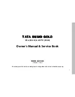 TATA Motors SUMO GOLD Owner'S Manual & Service Book preview