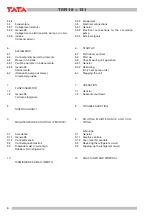 Preview for 4 page of TATA Motors TSR 31 Installation, Use And Manteinance Manual