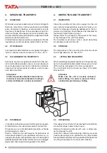 Preview for 14 page of TATA Motors TSR 31 Installation, Use And Manteinance Manual