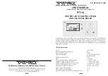 TATAREK RT-14 User Manual preview
