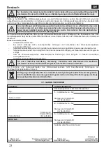 Preview for 22 page of TATRAMAT ELOV 121 Instructions For Installation And Use Manual