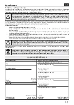 Preview for 64 page of TATRAMAT ELOV 121 Instructions For Installation And Use Manual