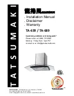 Tatsumaki TA-639 Installation Manual preview