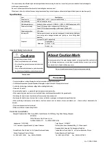 Preview for 2 page of Tatsuta Electric Wire & Cable AD-AS-1C-SR Operation Manual