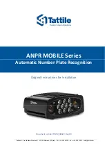 Tattile ANPR MOBILE Series Original Installation Instructions preview