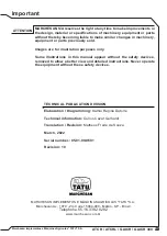 Preview for 69 page of Tatu Marchesan ATCR Operator'S Manual