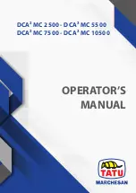 Предварительный просмотр 1 страницы Tatu Marchesan DCA2 MC 2500 Operator'S Manual