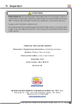 Preview for 125 page of Tatu Marchesan GAPCR-HD 8013 Operator'S Manual