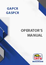 Tatu Marchesan GAPCR Operator'S Manual preview