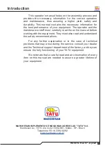 Preview for 3 page of Tatu Marchesan GAT 800 Operator'S Manual