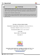 Preview for 70 page of Tatu Marchesan GAT 800 Operator'S Manual