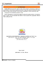 Preview for 68 page of Tatu Marchesan GNALCR S-1210 Operator'S Manual