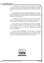 Preview for 3 page of Tatu Marchesan GNFH Operator'S Manual