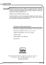 Preview for 63 page of Tatu Marchesan GNFH Operator'S Manual