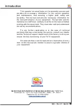 Preview for 3 page of Tatu Marchesan GNL Operator'S Manual