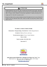 Preview for 60 page of Tatu Marchesan GNL Operator'S Manual