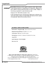 Preview for 34 page of Tatu Marchesan GNLCR Instruction Manual