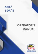 Preview for 1 page of Tatu Marchesan SDA3 Operator'S Manual