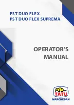 Предварительный просмотр 1 страницы TATU PST DUO FLEX Operator'S Manual