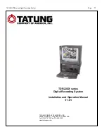 Tatung TDR-22XX Installation And Operation Manual preview