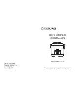 Tatung TRC-6STW User Manual preview