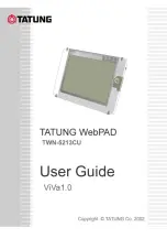 Tatung WEBPAD TWN-213CU User Manual preview