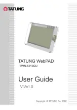 Preview for 1 page of Tatung WEBPAD TWN-213CU User Manual