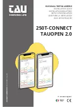 tau 250T-CONNECT TAUOPEN 2.0 Installation Manual preview