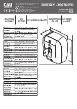 tau 300TKEY Quick Start Manual предпросмотр