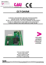 tau D704M Installation Manual preview